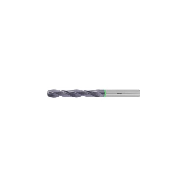 Pro Steel Solid Carbide Drill, 9.4 mm Dia, 140 Deg Point Angle, TiAlN Coated, Plain Shank